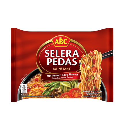 ABC Instant Noodle (Soup) Hot Tomato 70g (Case 40)