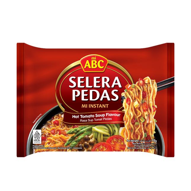 ABC Instant Noodle (Soup) Hot Tomato 70g (Case 40)