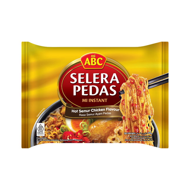 ABC Instant Noodle (Soup) Hot Chicken Semur 70g (Case 40)