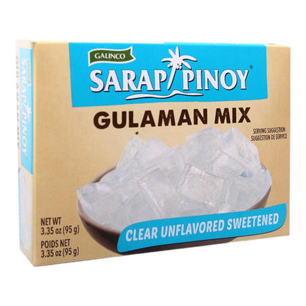 SARAP PINOY Gulaman Clear - Sweetened Flavor 95g (Case 24)