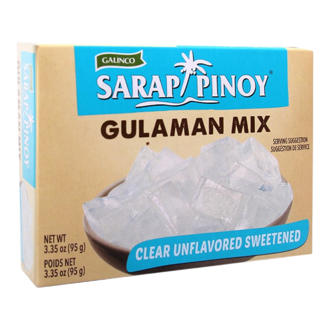 SARAP PINOY Gulaman Clear - Sweetened Flavor 95g (Case 24)
