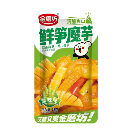 GOLDEN MILL Konjac With Bamboo Shoots - Hot & Sour 18g (Case 400)