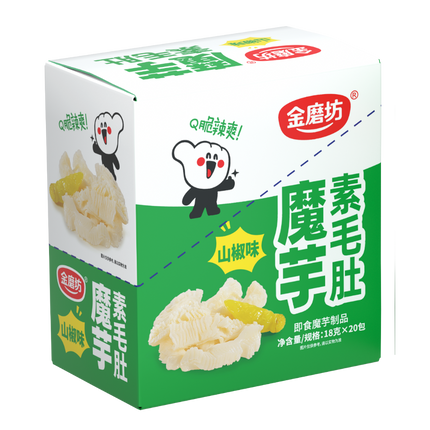 GOLDEN MILL Konjac Vegetarian Tripe - Hot & Sour 18g (Case 400)