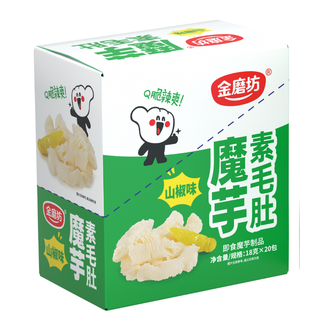 GOLDEN MILL Konjac Vegetarian Tripe - Hot & Sour 18g (Case 400)