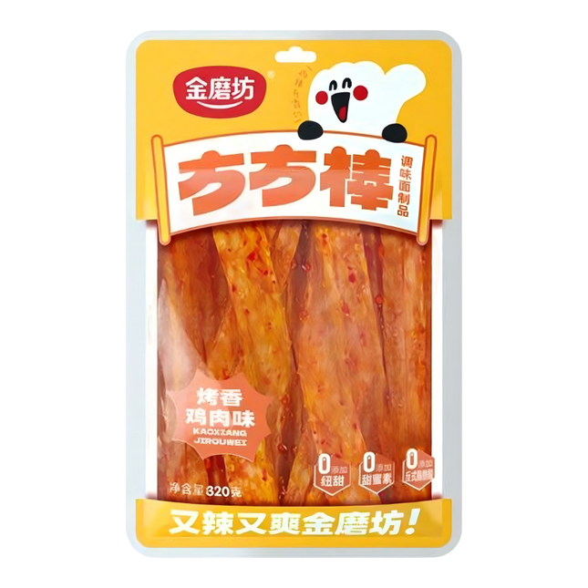 GOLDEN MILL Jumbo Latiao Gluten Strips - Grilled Chicken 120g (Case 40)