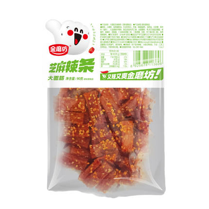 GOLDEN MILL Latiao Gluten Strips - Sesame 90g (Case 60)