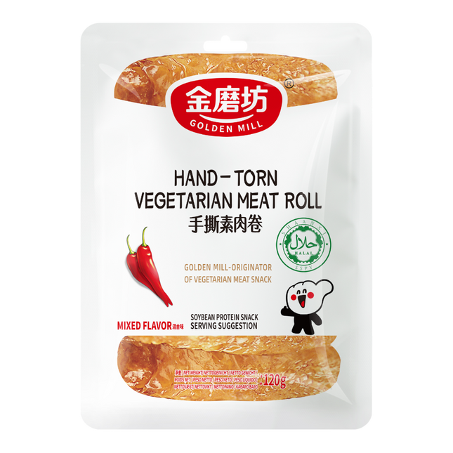 GOLDEN MILL Hand-torn Vegetarian Meat - Mixed 120g (Case 40)