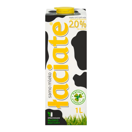MLEKPOL Milk UHT 2.0% Laciate 1L (Yellow) (Case 12)