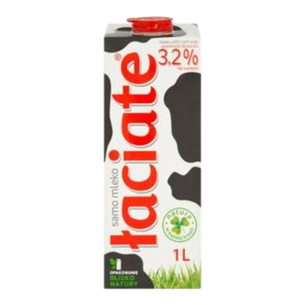 MLEKPOL Milk UHT 3.2% Laciate 1L (Red) (Case 12)