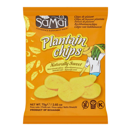SAMAI Plantain Chips Naturally Sweet 75g (Case 6)