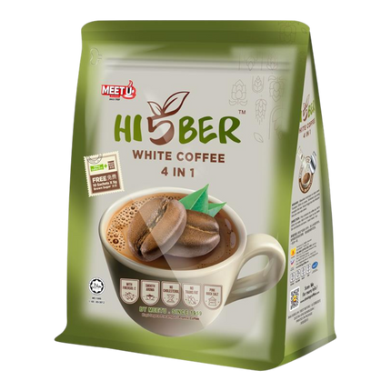 MEETU Hi5ber White Coffee 4in1 300g (Case 24)
