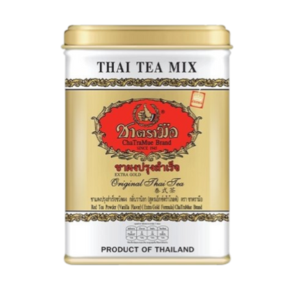CHATRAMUE Canned Thai Tea Mix - Extra Gold (50 sachets) 125g (Case 24)