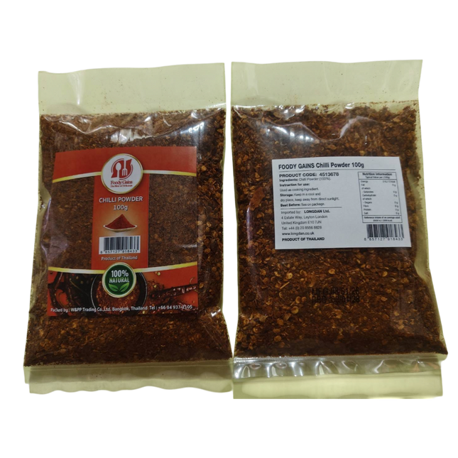 FOODY GAINS Chilli Powder 100g (Case 25)