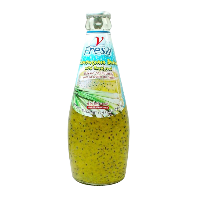 V-FRESH Lemongrass Drink & Basil Seed 290ml (Case 24)