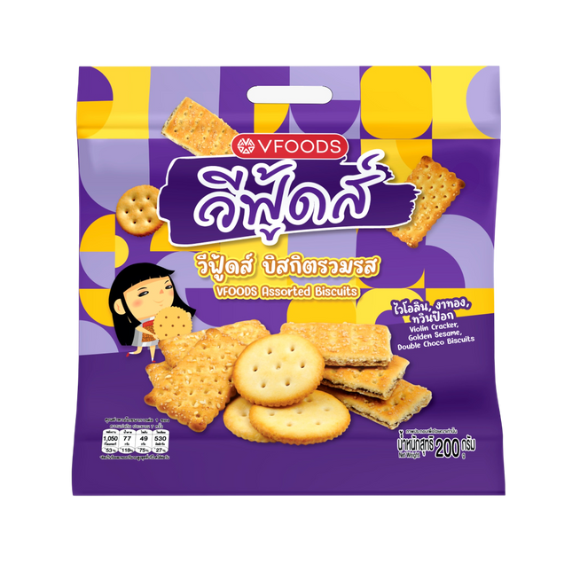 VFOODS Assorted Biscuits 200g  (Case 12)