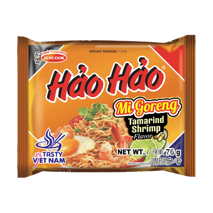 HAO HAO Mie Goreng Tamarind Shrimp Flavor 75g (Case 30)