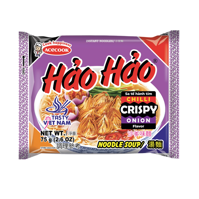 HAO HAO Chilli Crispy Onion Flavor 75g (Case 30)