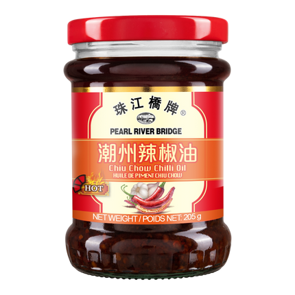 PEARL RIVER BRIDGE Chu Chow Chilli Oil 205g (Case 24)