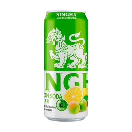 SINGHA Soda Water - Dark Green Plum Lemon 330ml (Case 24)