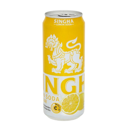 SINGHA Soda Water - Yellow Lemon 330ml (Case 24)