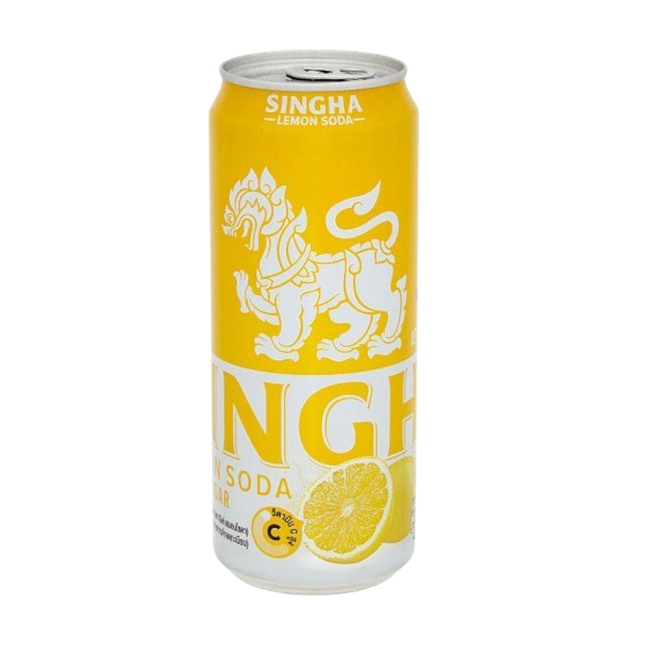 SINGHA Soda Water - Yellow Lemon 330ml (Case 24)