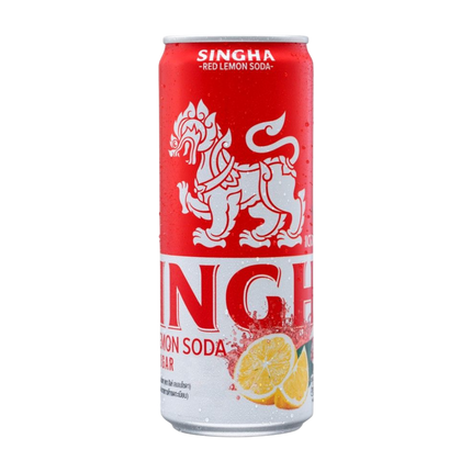 SINGHA Soda Water - Red Lemon 330ml (Case 24)