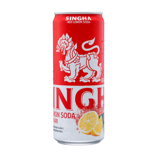 SINGHA Soda Water - Red Lemon 330ml (Case 24)