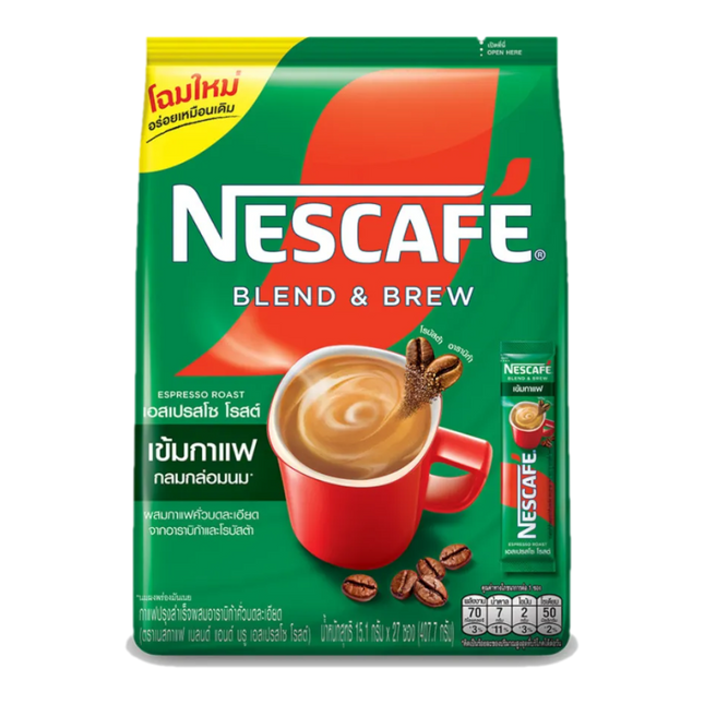 NESCAFE BLEND & BREW Espresso (27 sachets) 407.7g (Case 24)