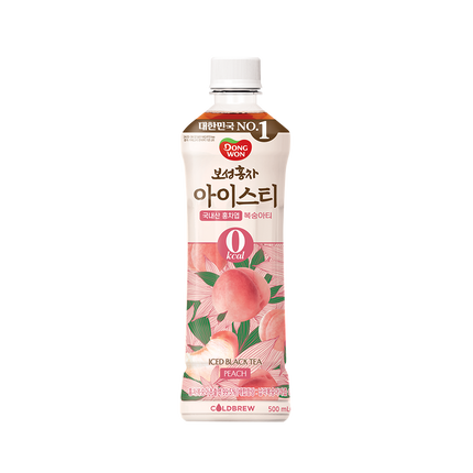 DONGWON Boseong Black Tea Peach 500ml. (Case 24)