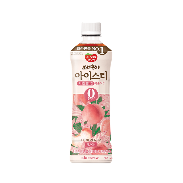 DONGWON Boseong Black Tea Peach 500ml. (Case 24)