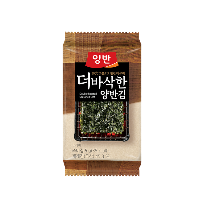 DONGWON Roasted Laver with Sesame Oil (9 packs) 40.5g  (Case 12)