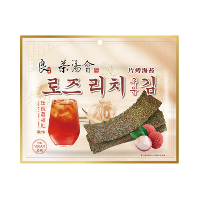 LiangHao x TP Tea-Roasted Seaweed (Rose Lychee Black Tea Flavor) 32g (Case 20)