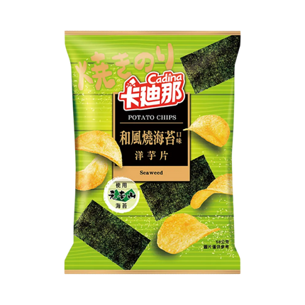 Lian Hwa-Cadina Potato Chips (Japanese Seaweed Flavor) 58g (Case 12)