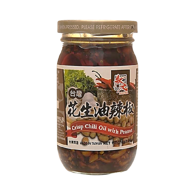 Master-Crisp Chili Oil with Peanut 210g (Case 24)