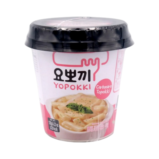 YOPOKKI Carbonara Topokki Rice Cake 120g (Case 6)