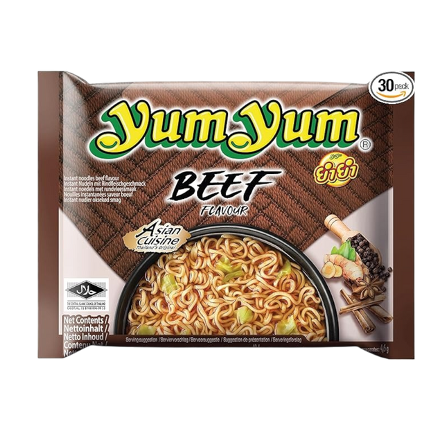 YUM YUM Beef Flavour Noodles 60g (Case 10)