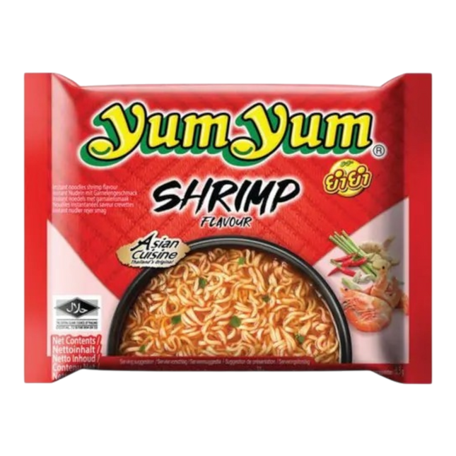 YUM YUM Shrimp Flavour  Noodles  60g (Case 10)