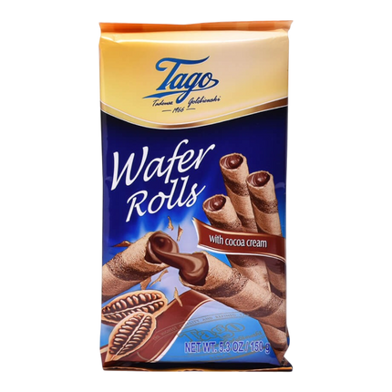 TAGO Wafer Rolls - Choco 150g (Case 12)