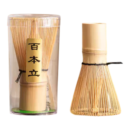QIHUANG Bamboo Matcha Whisk (80 Bristles) 6cm - 11cm (Case 25)