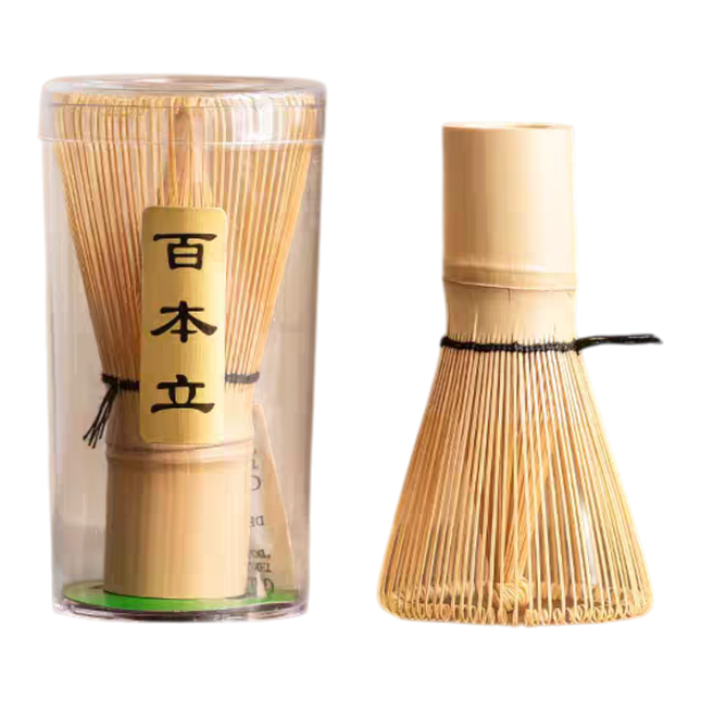 QIHUANG Bamboo Matcha Whisk (80 Bristles) 6cm - 11cm (Case 25)