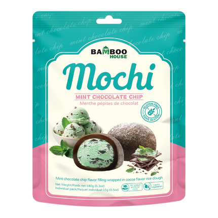 Bamboo House Mint Chocolate Chip Flavor Mochi 180g (Case 20)