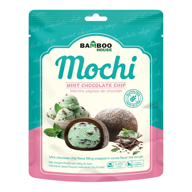 Bamboo House Mint Chocolate Chip Flavor Mochi 180g (Case 20)