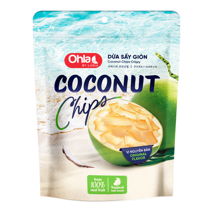 OHLA Coconut Chips 80g (Case 25)