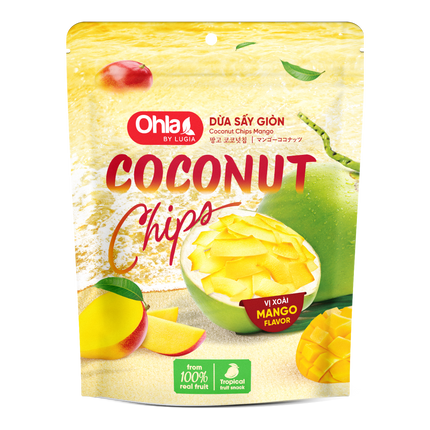 OHLA Coconut Chips With Mango 80g (Case 25)