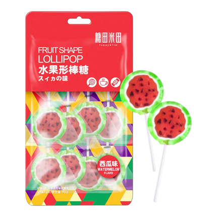 TOMMY & TIM Coffee Fruit-shaped Lolipop - Watermelon 90g (Case 30)