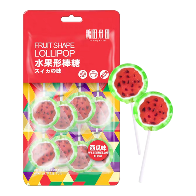 TOMMY & TIM Coffee Fruit-shaped Lolipop - Watermelon 90g (Case 30)