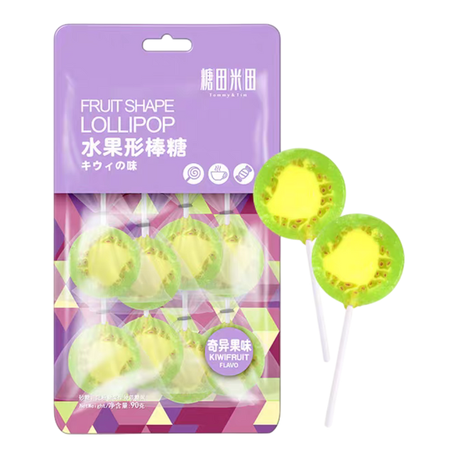 TOMMY & TIM Coffee Fruit-shaped Lolipop - Kiwi 90g (Case 30)