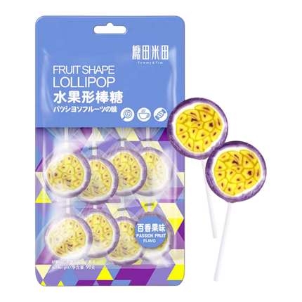 TOMMY & TIM Coffee Fruit-shaped Lolipop - Passion Fruit 90g (Case 30)