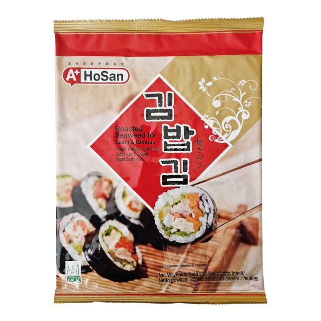 A+ Roasted Nori Seaweed Laver 25g (10 sheets) (Case 40)