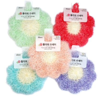 YOUNG STAR Kitchen Scrubber Flower Shape 20g (Case 300)